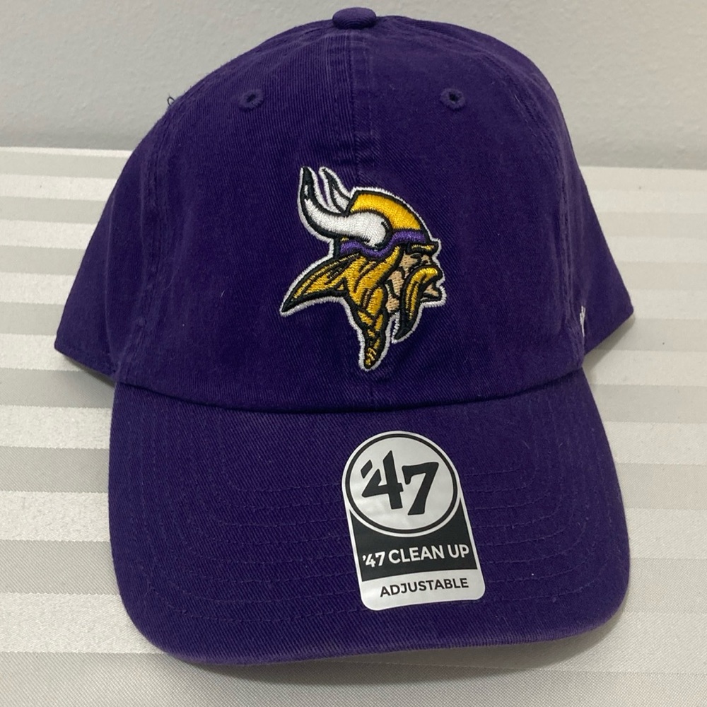 Mn Vikings 47 Clean Up Strapback Hat